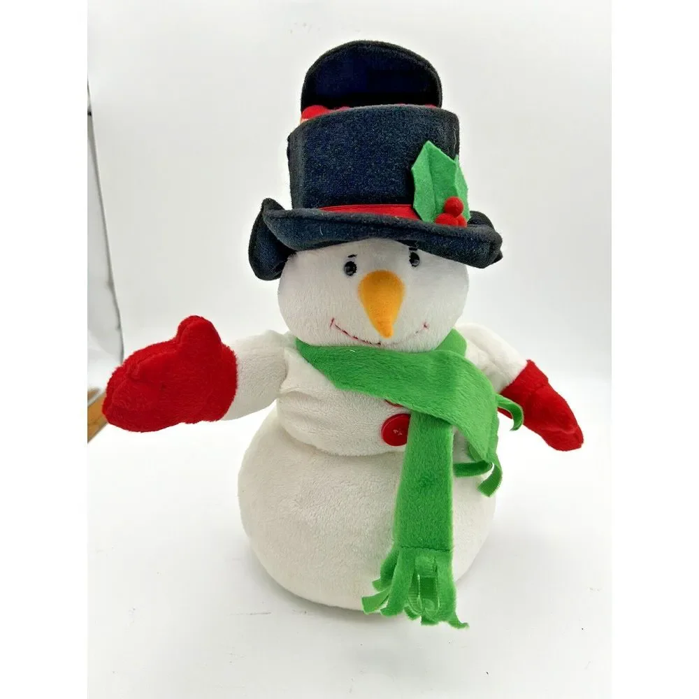 Musical Snowman‎ with Rudolf Pop Up from Hat by Carlton Cards Vintage Tested